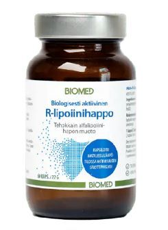 Aktiivinen R-lipoiinihappo, 60 kaps